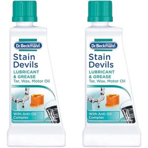 Dr Beckmann Stain Devils Removes Lubricant Grease Tar Wax Oil 50ml x 2 Dr Beckmann Stain Devils Removes Lubricant Grease Tar Wax Oil 50ml x 2