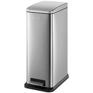 Black & Decker BXBN0004GB 20L Metallic Grey Slimline Pedal Bin with Soft Close Lid Black & Decker BXBN0004GB 20L Metallic Grey Slimline Pedal Bin with Soft Close Lid