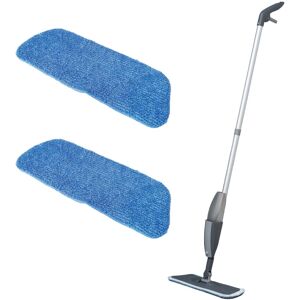 Addis Essentials Microfibre Spray Flat Mop with 2x Spare Replacement refills hea Addis Essentials Microfibre Spray Flat Mop with 2x Spare Replacement refills hea
