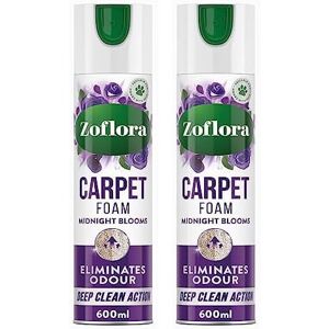 Zoflora Midnight Blooms Carpet Freshener Foam - 2 x 600ml - Stain Remover Zoflora Midnight Blooms Carpet Freshener Foam - 2 x 600ml - Stain Remover