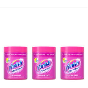Vanish Oxi Action Colour Safe Powder Laundry Stain Remover (3 x 650g Tubs) Vanish Oxi Action Colour Safe Powder Laundry Stain Remover (3 x 650g Tubs)