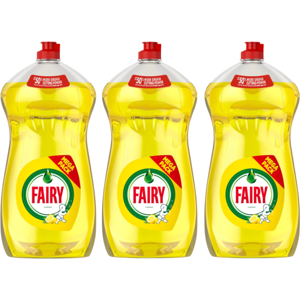 Fairy Lemon Washing Up Liquid 3 x 1450ml Dishwashing Bulk Buy Cleaning Product Fairy Lemon Washing Up Liquid 3 x 1450ml Dishwashing Bulk Buy Cleaning Product