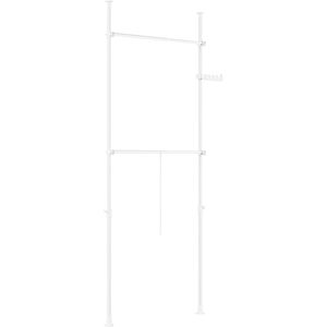 SoBuy Telescopic Floor Clothes Stand, Adjustable Wardrobe Rack White SoBuy Telescopic Floor Clothes Stand, Adjustable Wardrobe Rack White