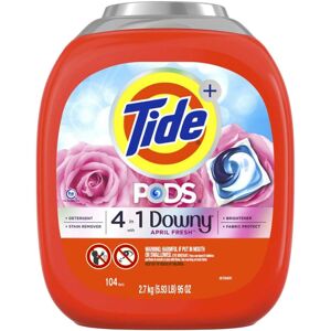Tide Pods with Downy Laundry Detergent Pods, April Fresh, 104-Count - Product Co Tide Pods with Downy Laundry Detergent Pods, April Fresh, 104-Count - Product Co