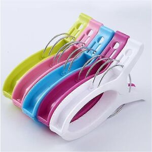 Unbranded Beach Towel Pegs, 12 Pack, Large Brightly Colored Plastic Clothespins for Deck C Unbranded Beach Towel Pegs, 12 Pack, Large Brightly Colored Plastic Clothespins for Deck C