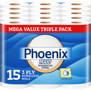 Phoenix 3 Ply 15 Maxi Kitchen Towel Super Sized Phoenix 3 Ply 15 Maxi Kitchen Towel Super Sized
