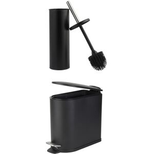Beldray Toilet Brush & Bin Set ? Antibacterial Treated Silicone Bristles, 5 Litr Beldray Toilet Brush & Bin Set ? Antibacterial Treated Silicone Bristles, 5 Litr