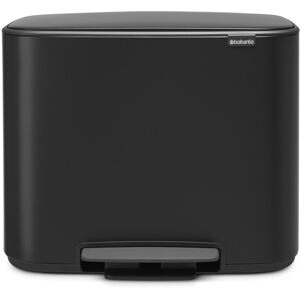 Brabantia Bo Pedal Bin - 36L Inner Bucket (Matt Black) Waste Kitchen Bin - Soft Brabantia Bo Pedal Bin - 36L Inner Bucket (Matt Black) Waste Kitchen Bin - Soft
