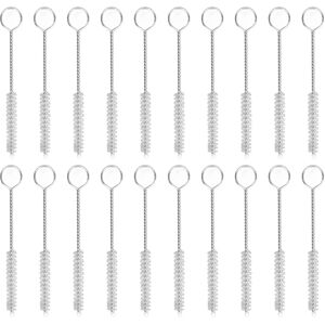 Unbranded (White) 20pcs 4mm Tube Brush Stainless Steel Reusable Cleaning Brush Black Unbranded (White) 20pcs 4mm Tube Brush Stainless Steel Reusable Cleaning Brush Black