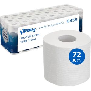 72 x Kleenex 3-Ply Toilet Rolls Tissue Sheet White 72 x Kleenex 3-Ply Toilet Rolls Tissue Sheet White