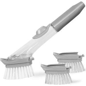 Kikidex (As show, One size) Soap Dispensing Dish Brush, Kitchen Scrub Brush for Pans Pot Kikidex (As show, One size) Soap Dispensing Dish Brush, Kitchen Scrub Brush for Pans Pot