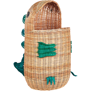 Beliani Rattan Toy Dragon Basket - Natural Storage for Kids Beliani Rattan Toy Dragon Basket - Natural Storage for Kids