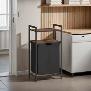 VASAGLE (50x33x92cm, Rustic Brown, Black) Laundry Basket, Laundry Hamper, Laundry Sorter VASAGLE (50x33x92cm, Rustic Brown, Black) Laundry Basket, Laundry Hamper, Laundry Sorter