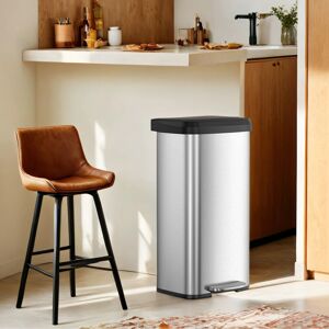 SONGMICS Stainless Steel Trash Bin 68L - Kitchen Waste Container SONGMICS Stainless Steel Trash Bin 68L - Kitchen Waste Container