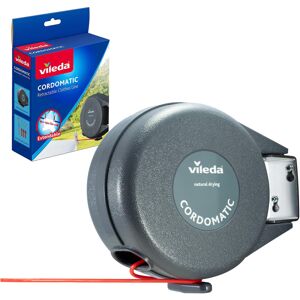 Vileda Cordomatic Retractable Washing Line with 15m Outdoor Clothes Line Vileda Cordomatic Retractable Washing Line with 15m Outdoor Clothes Line