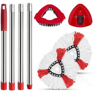 XIANGBIN Spin Mop Head Replacement Set Compatible with Vileda Turbo Microfibre,2 XIANGBIN Spin Mop Head Replacement Set Compatible with Vileda Turbo Microfibre,2