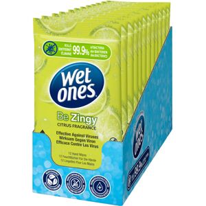 Wet Ones ? Be Zingy ? Plastic Free Antibacterial Pocket Size Hand Wipes - 144 wi Wet Ones ? Be Zingy ? Plastic Free Antibacterial Pocket Size Hand Wipes - 144 wi