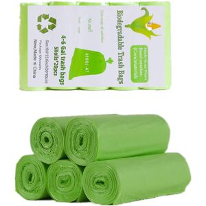 RTBQJ-AT 100% Biodegradable Bin Liners, 20L 100 Bags Biodegradable Food Waste Ba RTBQJ-AT 100% Biodegradable Bin Liners, 20L 100 Bags Biodegradable Food Waste Ba