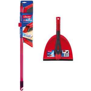 Vileda 160496 DuActiva 2-in-1 Anti-Dust Broom Plus Dustpan Set, Red/Black, 14.1 Vileda 160496 DuActiva 2-in-1 Anti-Dust Broom Plus Dustpan Set, Red/Black, 14.1