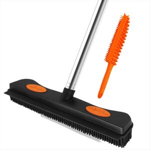 Unbranded Pet Hair Removal Broom, 60 Inches Rubber Brush Carpet Rake with Silicone Squeege Unbranded Pet Hair Removal Broom, 60 Inches Rubber Brush Carpet Rake with Silicone Squeege