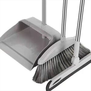 Unbranded Dustpan Broom Set Floor Wiper Cleaning Long Handle Cleaning Set Grey Unbranded Dustpan Broom Set Floor Wiper Cleaning Long Handle Cleaning Set Grey