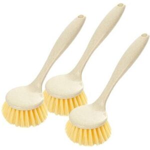 Unbranded Eco-Friendly Dishwashing Brush with Bamboo Handle, Space-saving Kitchen Cleaning Unbranded Eco-Friendly Dishwashing Brush with Bamboo Handle, Space-saving Kitchen Cleaning