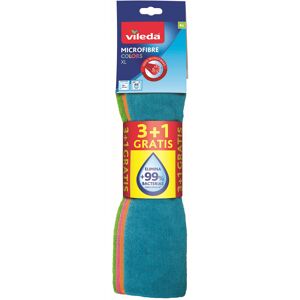 Vileda 06694-31-2-231 Multi-Purpose Microfibre Cleaning Cloths Economy Pack of 4 Vileda 06694-31-2-231 Multi-Purpose Microfibre Cleaning Cloths Economy Pack of 4