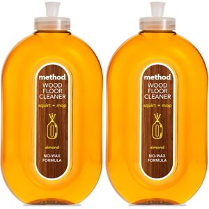 Method Wooden Floor Cleaner Almond 739 ml Pack of 2 Method Wooden Floor Cleaner Almond 739 ml Pack of 2
