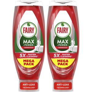 Fairy MaxPower Washing Up Liquid Pomegranate 730 ML Easy and Effortless Cle Fairy MaxPower Washing Up Liquid Pomegranate 730 ML Easy and Effortless Cle