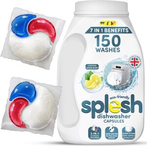 Cusheen Splesh 3 in 1 Ultimate Freshness Dishwasher Tablets Lemon Scent Ultra Clean Cusheen Splesh 3 in 1 Ultimate Freshness Dishwasher Tablets Lemon Scent Ultra Clean