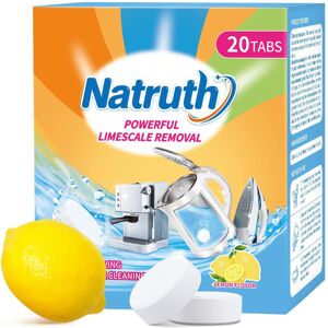 NATRUTH Powerful Limescale Removal 20 PACKS Kettle Descaler Tablets Descale NATRUTH Powerful Limescale Removal 20 PACKS Kettle Descaler Tablets Descale
