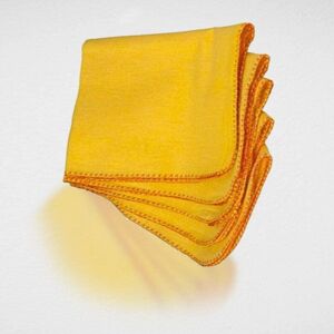 Milosc Pack of 4 Jumbo Yellow Duster 100 Cotton Cleaning Cloth Premium Quality Was Milosc Pack of 4 Jumbo Yellow Duster 100 Cotton Cleaning Cloth Premium Quality Was