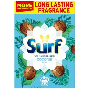 Surf Long Lasting Fragrance Washing Powder- Coconut Bliss 23 Washes Surf Long Lasting Fragrance Washing Powder- Coconut Bliss 23 Washes