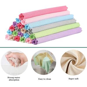 Unbranded Nanoscale Cleaning Cloth for Home and Kitchen, Fish Scale Design Reusable Microf Unbranded Nanoscale Cleaning Cloth for Home and Kitchen, Fish Scale Design Reusable Microf