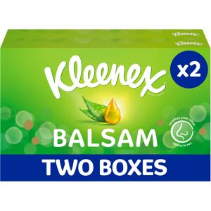Kleenex Balsam Facial Tissues Pack of 2 Tissue Boxes BalmCare with Aloe V Kleenex Balsam Facial Tissues Pack of 2 Tissue Boxes BalmCare with Aloe V