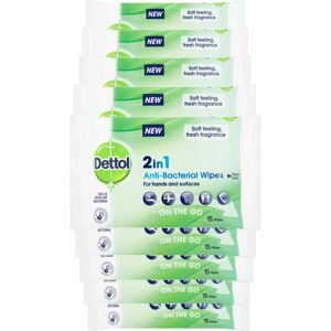 Dettol Antibacterial Hand Wipes, Fresh Scented, 135 Dettol Antibacterial Hand Wipes, Fresh Scented, 135