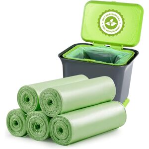 YAWAHOME Bin Liners 100 Counts 20L Biodegradable Food Waste Bags Recycle 46 Gallon G YAWAHOME Bin Liners 100 Counts 20L Biodegradable Food Waste Bags Recycle 46 Gallon G