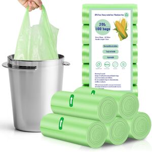 RAYITO 100 x 20 Liter Small Bin Liners with Handle216x256in Portable Food W RAYITO 100 x 20 Liter Small Bin Liners with Handle216x256in Portable Food W