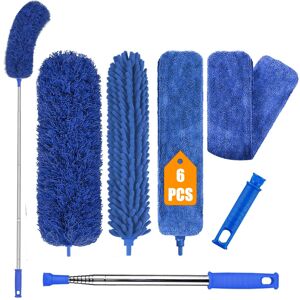 Kelursien Extendable Feather Duster 6PCS Microfiber Duster Cleaning Kit with Telescop Kelursien Extendable Feather Duster 6PCS Microfiber Duster Cleaning Kit with Telescop