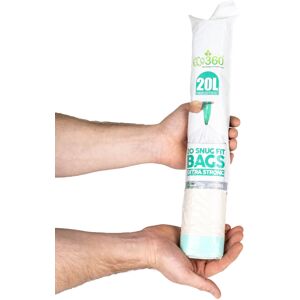 Eco360 Extra Strong Kitchen Drawstring Bin Liners 20L 20pk Eco360 Extra Strong Kitchen Drawstring Bin Liners 20L 20pk
