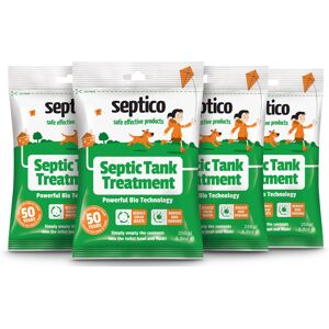 Septico Septic Tank Treatment 4 x 250g - 24 Months Supply Bacteria Booster D Septico Septic Tank Treatment 4 x 250g - 24 Months Supply Bacteria Booster D