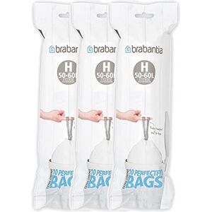 Brabantia Bin Liners 50-60 Litres (H), pack of 30 Brabantia Bin Liners 50-60 Litres (H), pack of 30