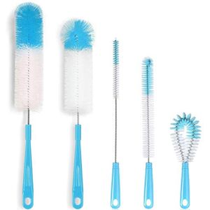 Unbranded 5 Pack Bottle Cleaning Brush Set, 16in Flexible Long Handle Cleaner for Narrow N Unbranded 5 Pack Bottle Cleaning Brush Set, 16in Flexible Long Handle Cleaner for Narrow N