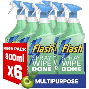 Flash Spray Wipe Done Apple Blossom Cleaning Spray, 6 x 800 ml Flash Spray Wipe Done Apple Blossom Cleaning Spray, 6 x 800 ml