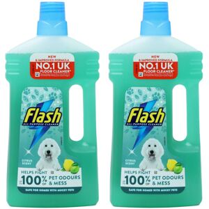 Fairy Flash Floor Cleaner Liquid PET Cleaner, 2 x 1L - Citrus Scent, with Febreze Tech Fairy Flash Floor Cleaner Liquid PET Cleaner, 2 x 1L - Citrus Scent, with Febreze Tech