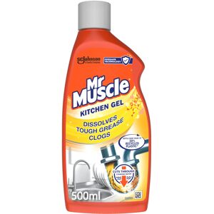 Mr Muscle Kitchen Drain Unblocker & Cleaner Gel (500ml) Dissolves Clogs, Works 3 Mr Muscle Kitchen Drain Unblocker & Cleaner Gel (500ml) Dissolves Clogs, Works 3