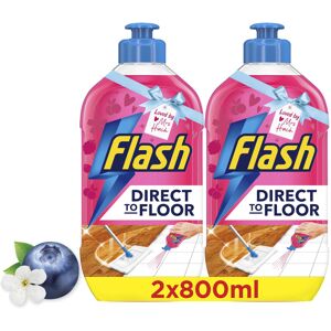 Flash Direct To Floor Berry & Cherry Blossom All Purpose Floor Cleaner 2x800ML Flash Direct To Floor Berry & Cherry Blossom All Purpose Floor Cleaner 2x800ML