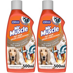 Mr Muscle Pet Hair Drain Unblocker (2 x 500ml) Dissolves & Removes Pet Hair from Mr Muscle Pet Hair Drain Unblocker (2 x 500ml) Dissolves & Removes Pet Hair from
