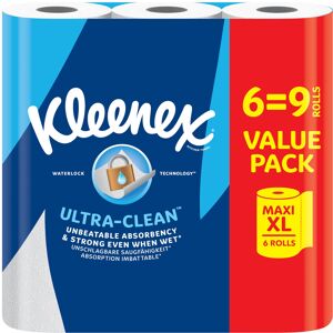 Kleenex? Ultra Clean? Kitchen Roll, 6 Maxi XL Kitchen Rolls (= 9 Rolls), Unsurpa Kleenex? Ultra Clean? Kitchen Roll, 6 Maxi XL Kitchen Rolls (= 9 Rolls), Unsurpa