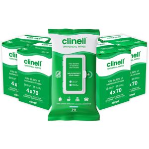 Clinell Universal Cleaning and Disinfecting Wipes for Home - Pack of 16 - 70 XL Clinell Universal Cleaning and Disinfecting Wipes for Home - Pack of 16 - 70 XL